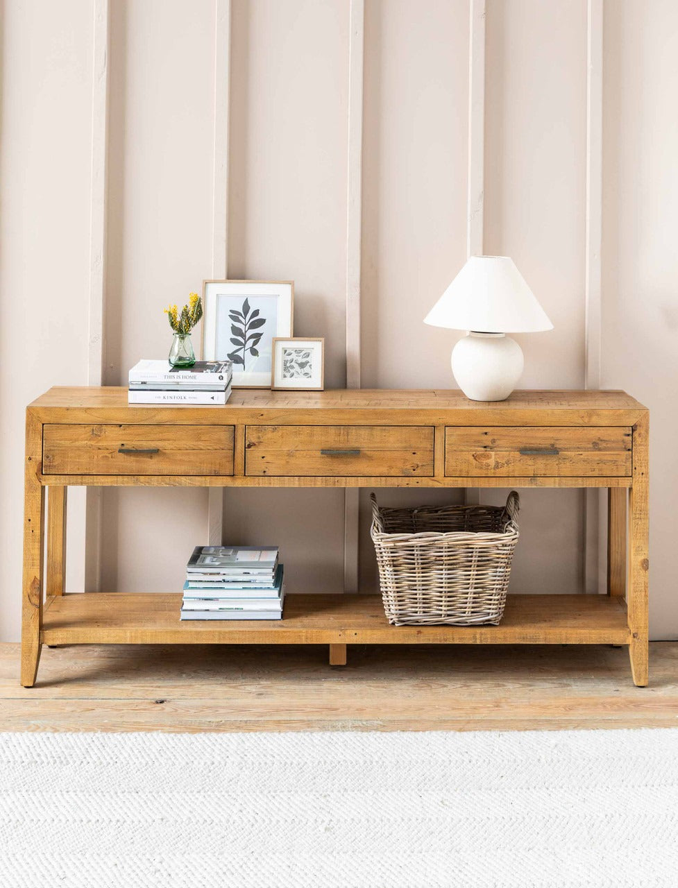 Garden Trading Ashwell Console Table – 3 Drawers