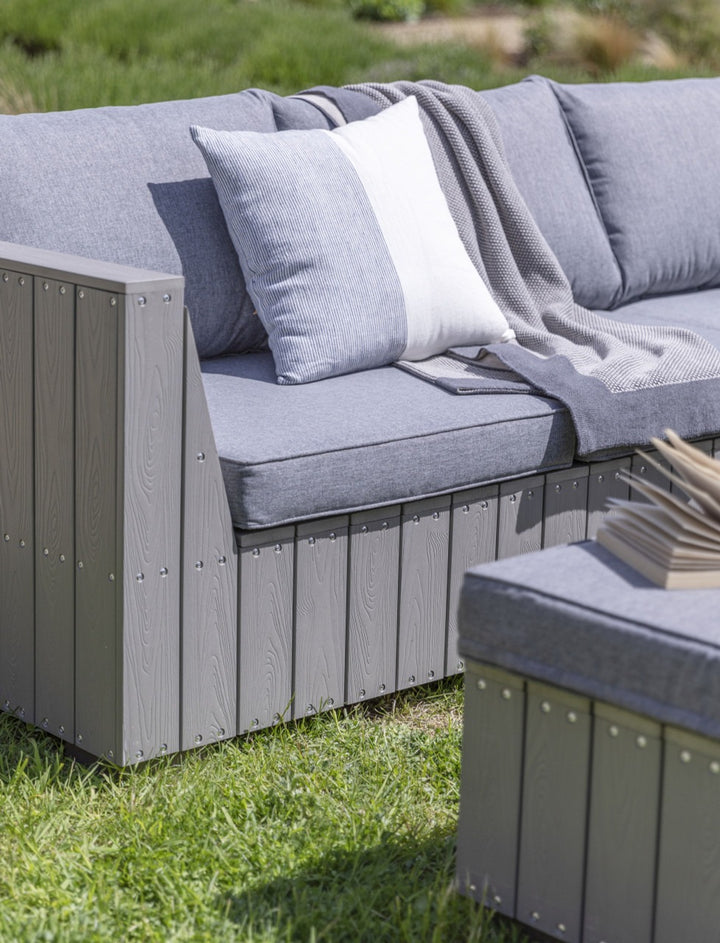 Garden Trading Bosham Corner Sofa Set – Grey Polywood