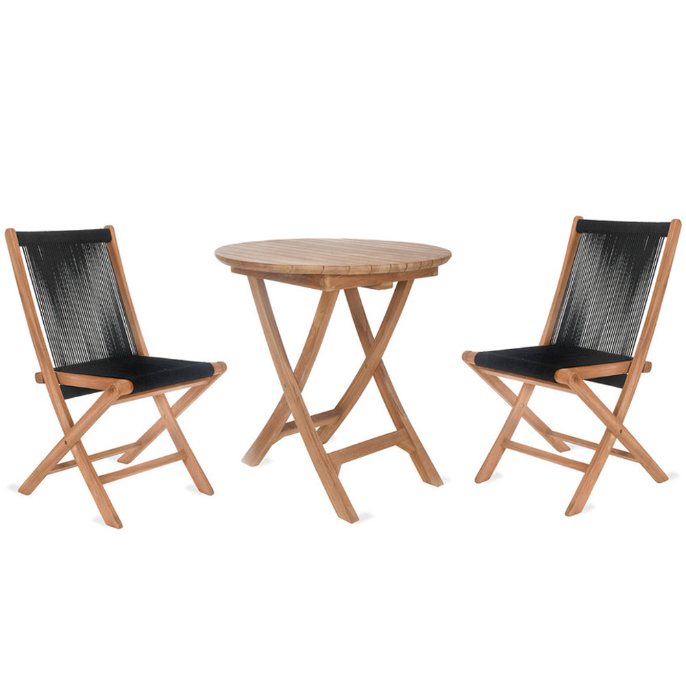 Garden Trading Carrick Table and Chair Set – Black