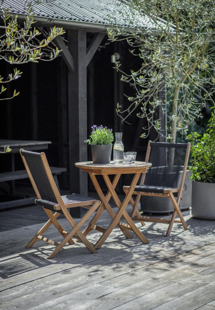 Garden Trading Carrick Table and Chair Set – Black