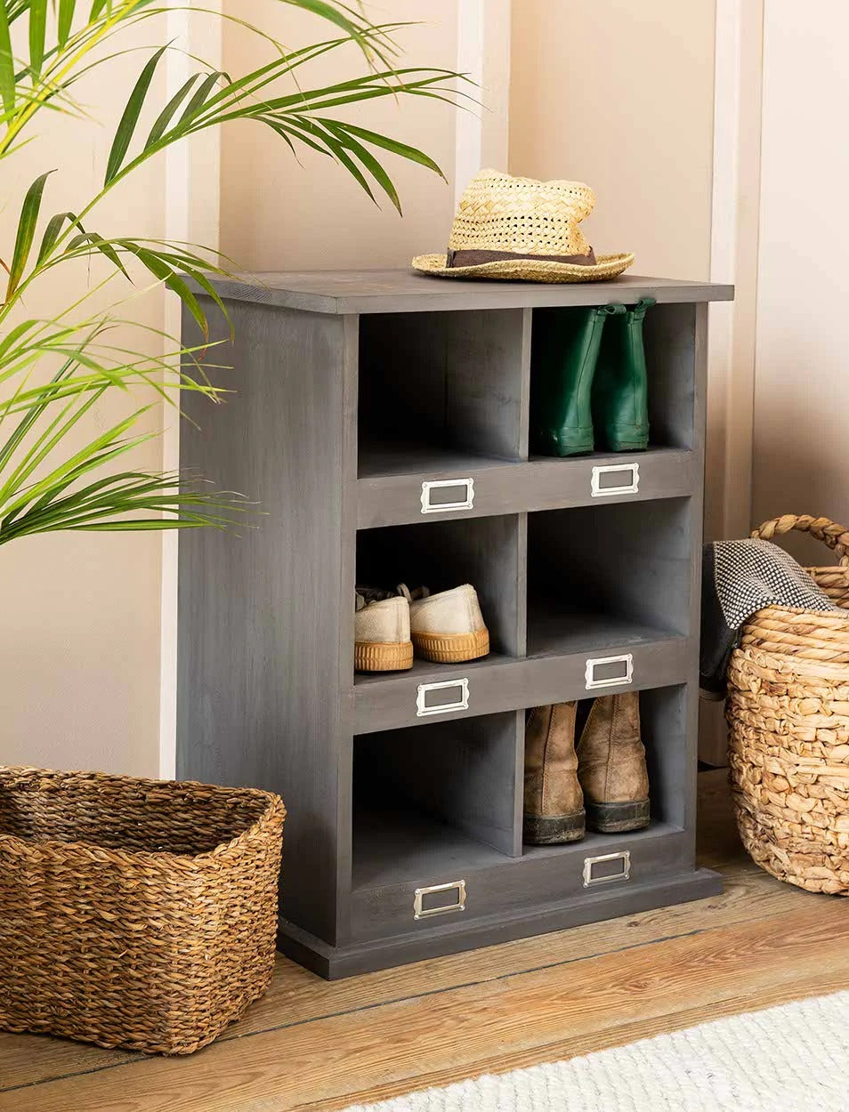 Garden Trading Chedworth Shoe Locker in Charcoal – Small