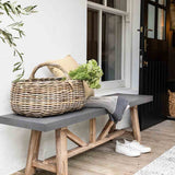 Garden Trading Chilford Bench – Acacia Wood and Polystone