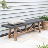 Garden Trading Chilford Bench – Acacia Wood and Polystone