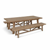 Garden Trading Chilford Dining Table & Bench Set – Acacia Wood