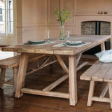 Garden Trading Chilford Dining Table & Bench Set – Acacia Wood