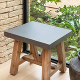 Garden Trading Chilford Stool – Acacia Wood and Polystone