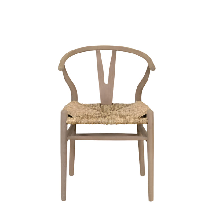 Garden Trading Chilthorne Wishbone Dining Chair – Set of 2 – Lime Wash