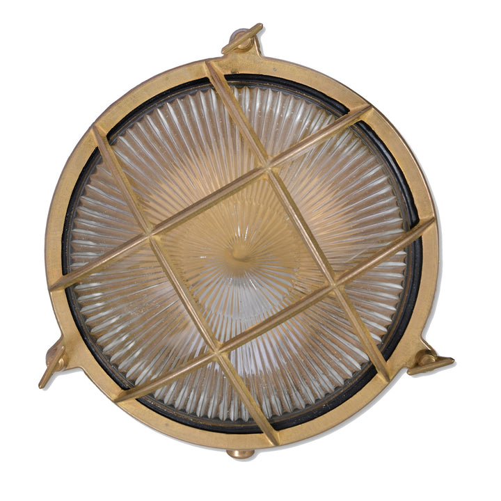 Garden Trading Devonport Round Bulk Head Light – Brass