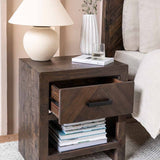 Garden Trading Fawley Bedside Table – Antique Brown