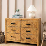 Garden Trading Fawley Chevron Chest of Drawers – Natural