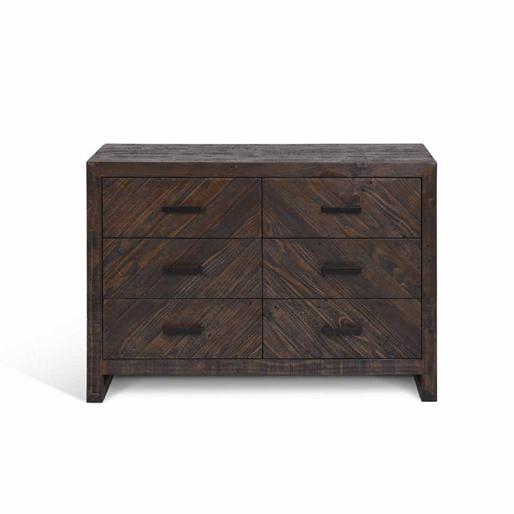 Garden Trading Fawley Chevron Chest of Drawers – Antique Brown