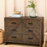 Garden Trading Fawley Chevron Chest of Drawers – Antique Brown
