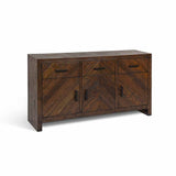Garden Trading Fawley Chevron Sideboard – Antique Brown