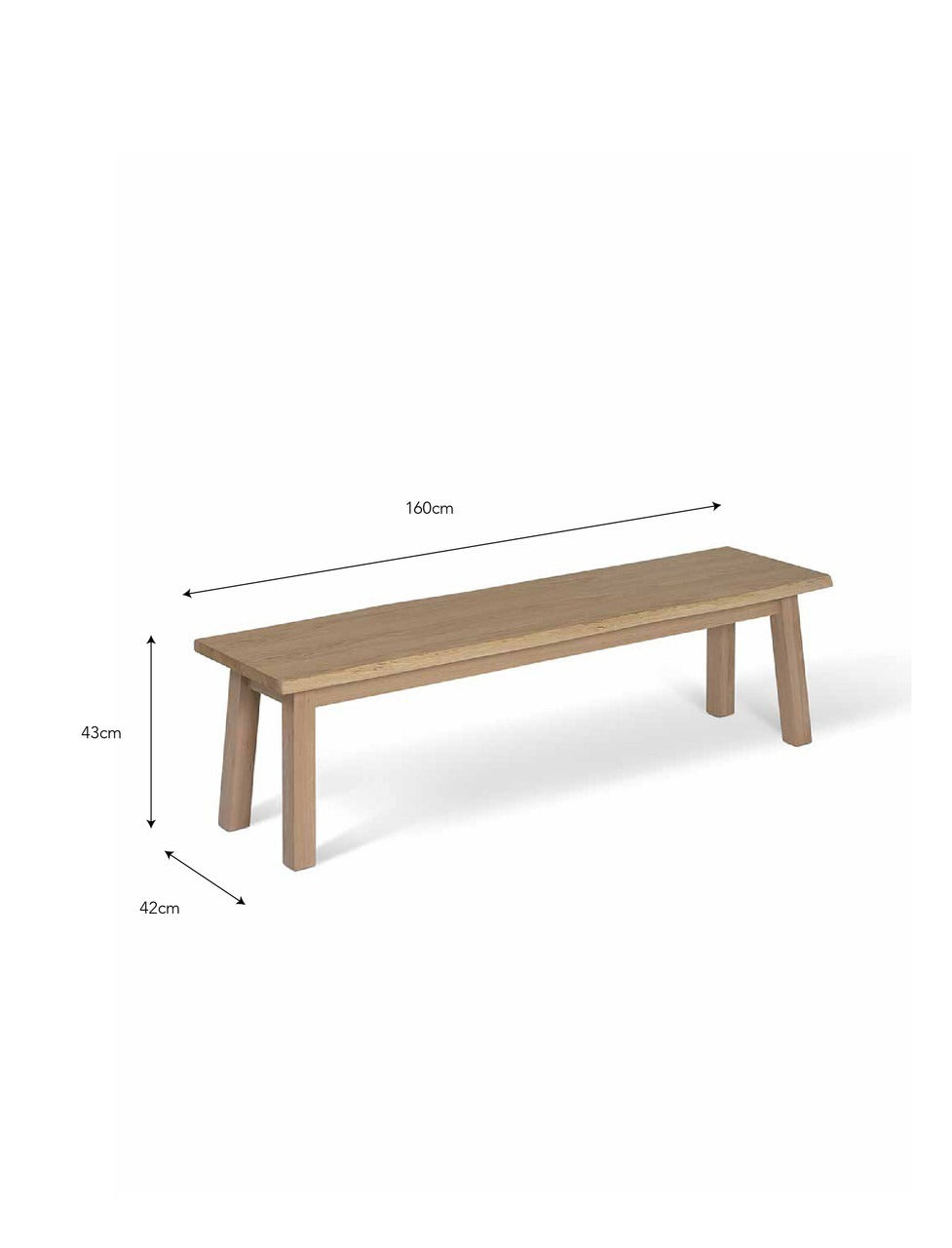 Garden Trading Hambledon Bench – Natural Oak