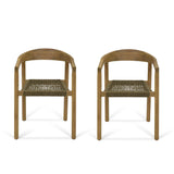 Garden Trading Harford Dining Chair in Olive Green – Set of 2