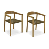 Garden Trading Harford Dining Chair in Olive Green – Set of 2