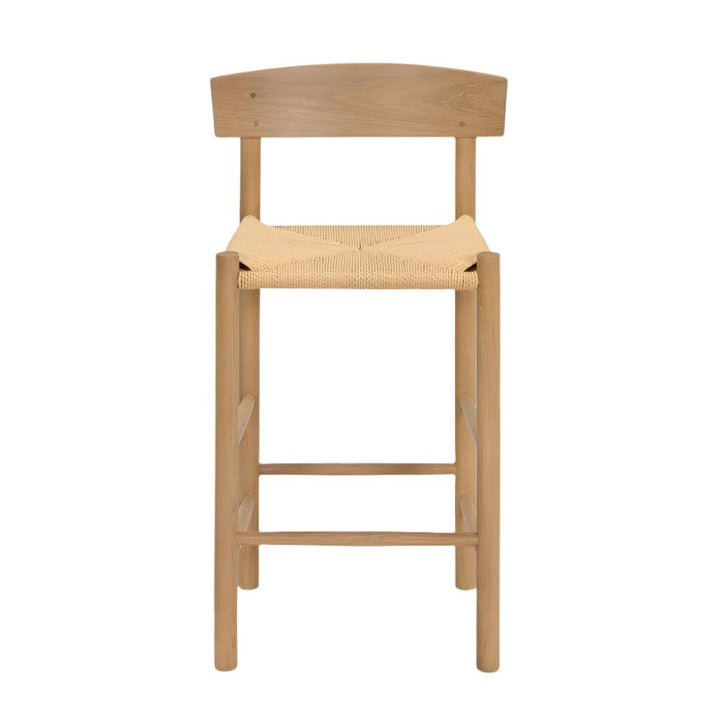 Garden Trading Longworth Bar Stool with Back – Natural