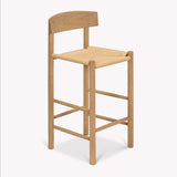 Garden Trading Longworth Bar Stool with Back – Natural