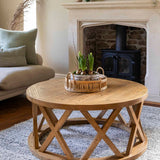 Garden Trading Oxhill Round Coffee Table – Natural