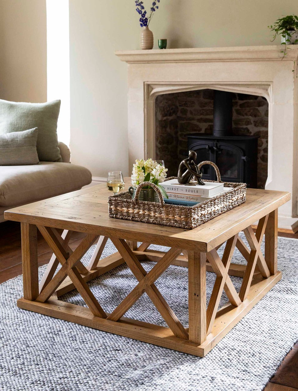 Garden Trading Oxhill Square Coffee Table – Natural