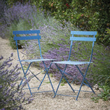 Garden Trading Rive Droite Bistro Chair – Cove Blue – set of 2