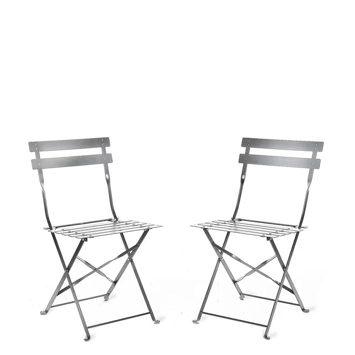 Garden Trading Rive Droite Bistro Chair – Silver – set of 2