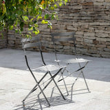 Garden Trading Rive Droite Bistro Chair – Silver – set of 2