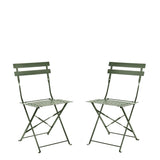 Garden Trading Rive Droite Bistro Chair – Thistle Green – set of 2