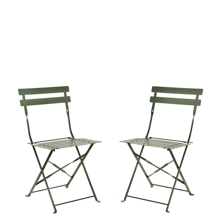 Garden Trading Rive Droite Bistro Chair – Thistle Green – set of 2