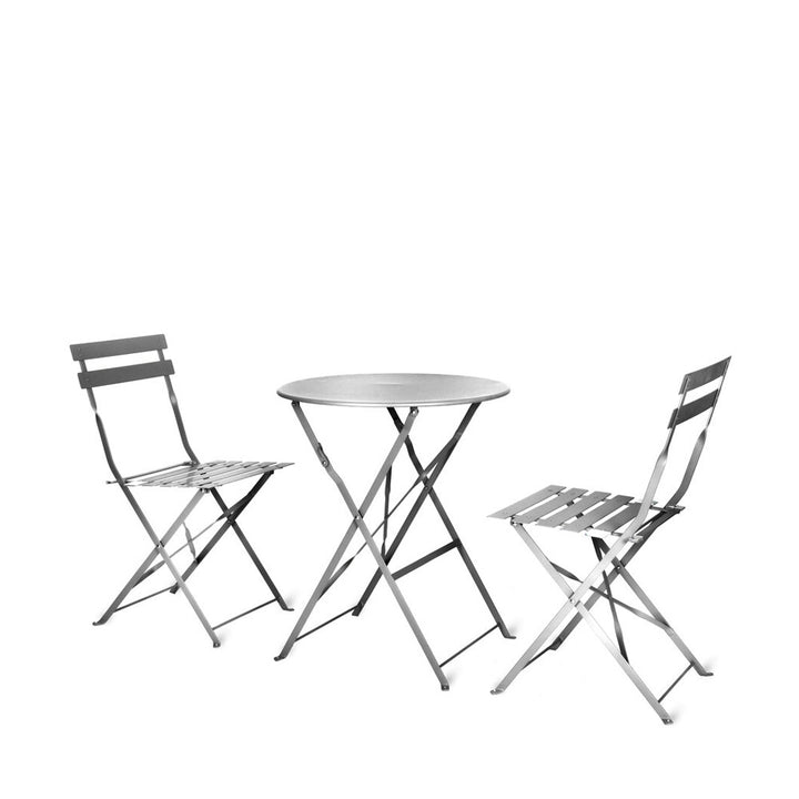 Garden Trading Rive Droite Bistro Set – Silver – Small