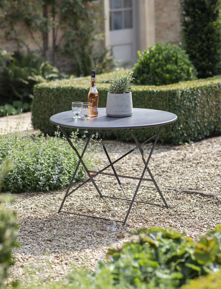 Garden Trading Rive Droite Bistro Table – Large – Carbon