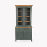 Garden Trading Walcote Glass Display Cabinet – Forest Green