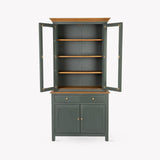 Garden Trading Walcote Glass Display Cabinet – Forest Green
