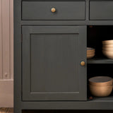 Garden Trading Walcote Glass Display Cabinet – Forest Green