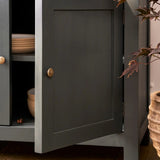 Garden Trading Walcote Glass Display Cabinet – Forest Green