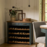 Garden Trading Walcote Wine Rack Sideboard – Forest Green
