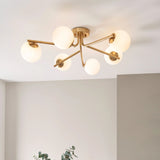 Garrett Ceiling Light - Brushed Aged Brass