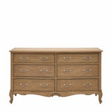 Genevieve 6 Drawer Chest – Weathered Finish