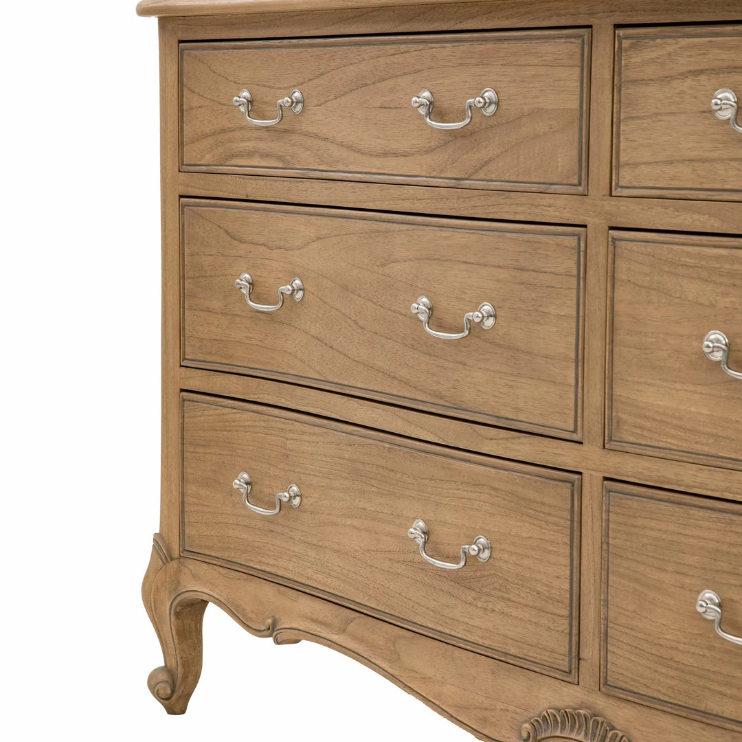 Genevieve 6 Drawer Chest – Weathered Finish