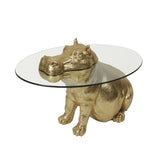 Golden Hippo Side Table