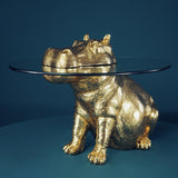 Golden Hippo Side Table