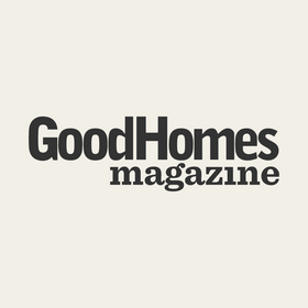 Text 'Good Homes magazine' on a beige background