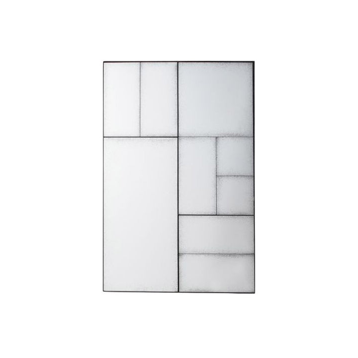 Gridlock Geometric Mirror – Antiqued