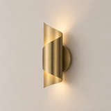 Hudson Valley Lighting Evie Wall Sconce in Warm Brass Coloured Steel – Excess Stock