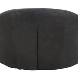 Hackney Cocoon Lounge Chair – Antique Black Leather