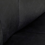 Hackney Cocoon Lounge Chair – Antique Black Leather