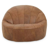 Hackney Cocoon Lounge Chair – Light Brown Leather