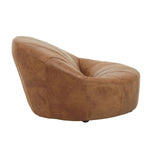 Hackney Cocoon Lounge Chair – Light Brown Leather