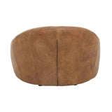 Hackney Cocoon Lounge Chair – Light Brown Leather