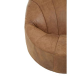 Hackney Cocoon Lounge Chair – Light Brown Leather
